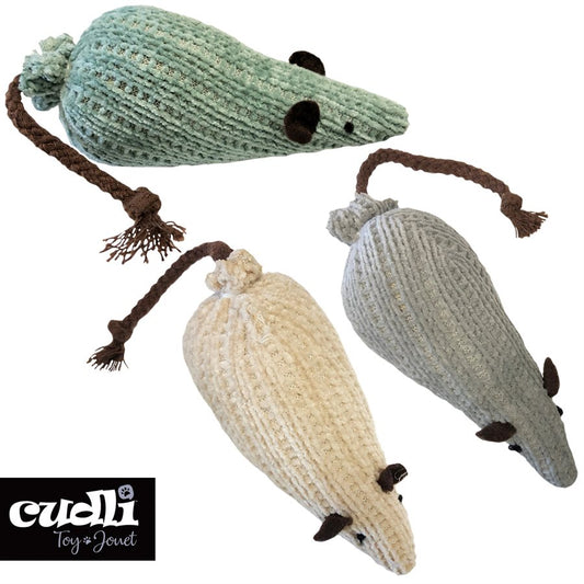 Cat Toy Mouse Plush 5.5" Cudli