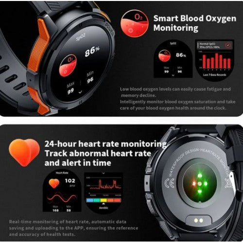 Smart Watch C25 AMOLED Screen 1.43" 1ATM Waterproof Heart Rate Monitor - Additional View
