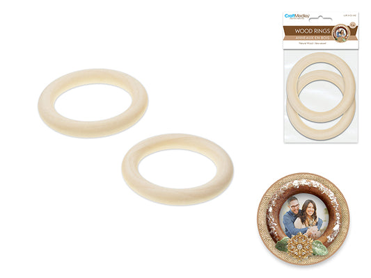 Craftwood: Craft Rings 2pk 70mm  Natural