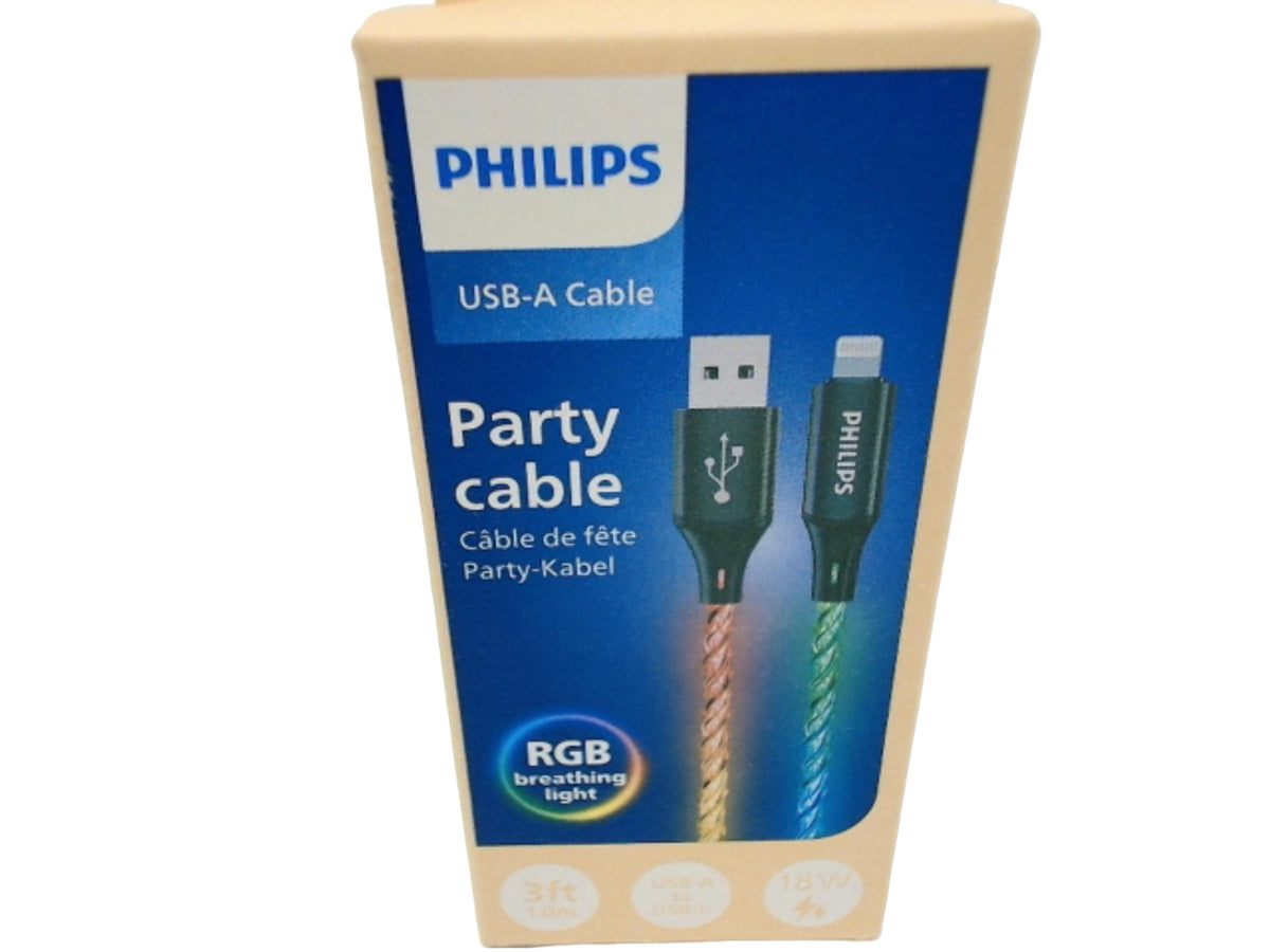 USB A - Lightning 3Ft RGB Party Cable Philips
