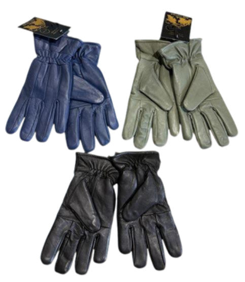 Ladies' Lamb Skin Gloves Black/Navy/Green