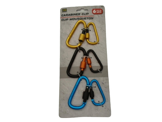 Carabiner clip 6 pack