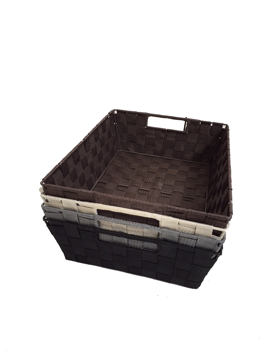 nylon storage basket - large shallow Assorted