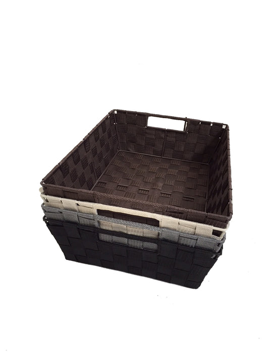 nylon storage basket - large shallow Assorted