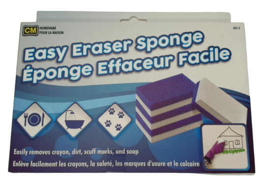 Éponge magique effaceur - enlève les taches de crayon, la saleté, les marques d'éraflures et le savon