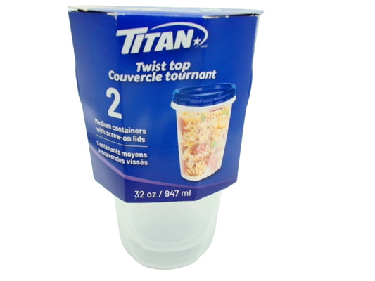 Twist Top Containers 32 Oz Titan