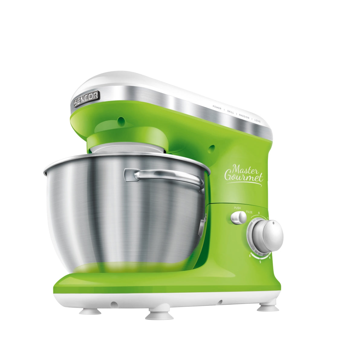 Food Mixer 4L Green Stainless Steel Bowl w/Pouring Shield Sencor (ENDCAP) - Additional View