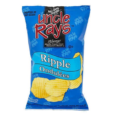 Uncle Ray's Chips Ripple 130g.