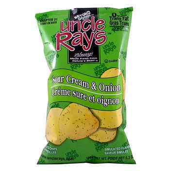Chips Crème Sure et Oignon Oncle Ray's 130g.
