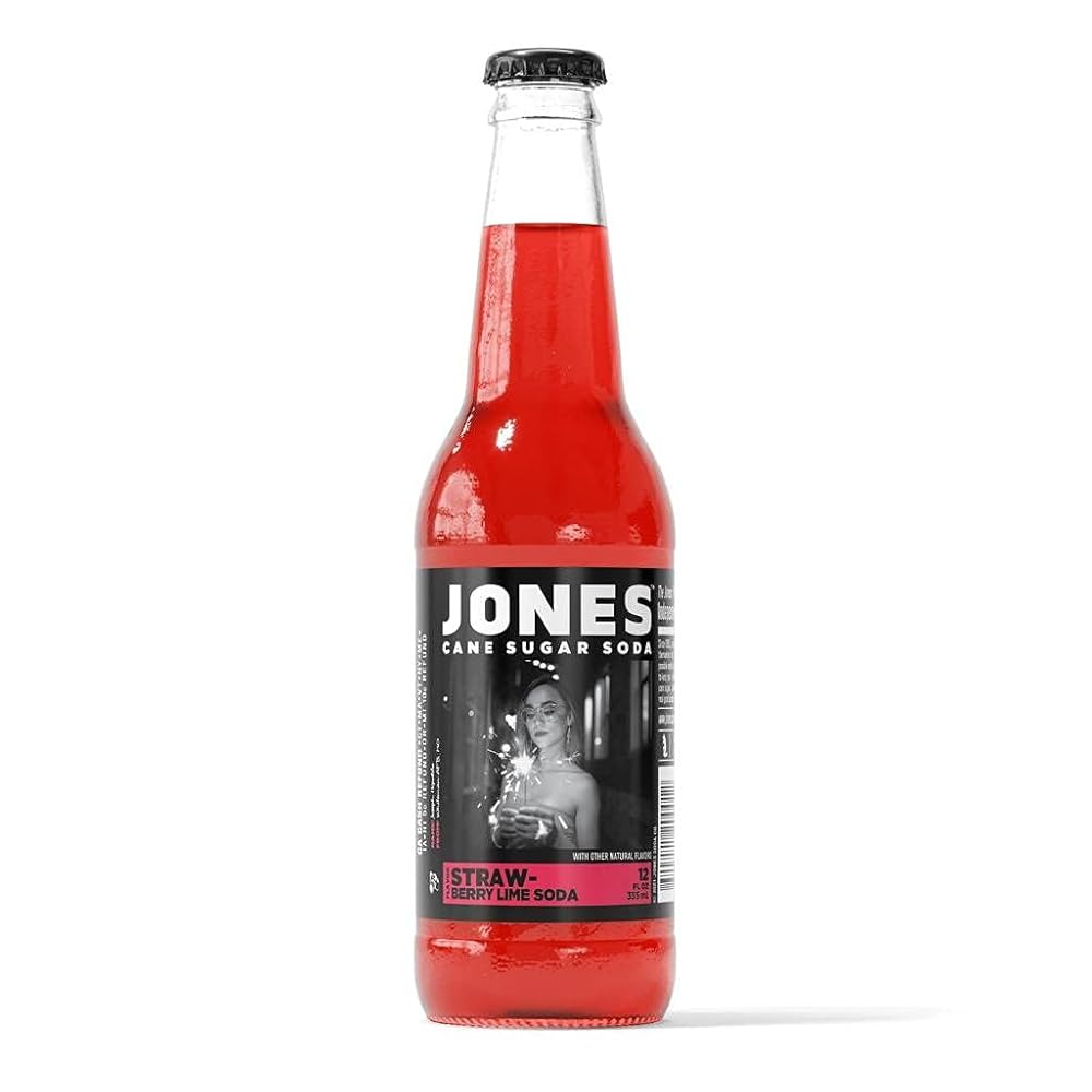 Jones Soda Fraise Citron Vert 355mL