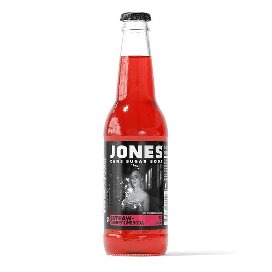 Jones Soda Fraise Citron Vert 355mL
