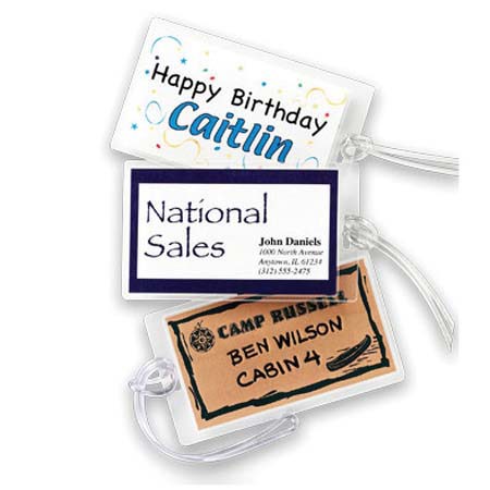 Laminating Pouch Luggage Tag w/Loop 2.5"x4.5" 25 Sheets Fellowes - Additional View
