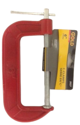 C clamp red 6 inch