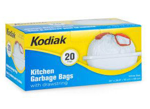 DRAWSTRING KITCHEN BAG 610MM X 680MM 20/ROLL KODIAK