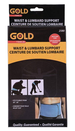 Support for waist and lumbard 28 to 38 inch