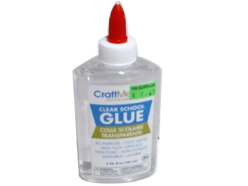 School Glue 175gr. 50z. Washable All Purpose Clear