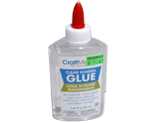 School Glue 175gr. 50z. Washable All Purpose Clear