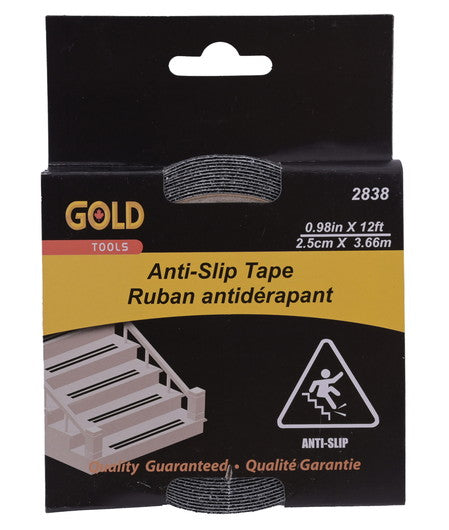 Tape anti-slip .98inx12ft 2.5cmx3.66m