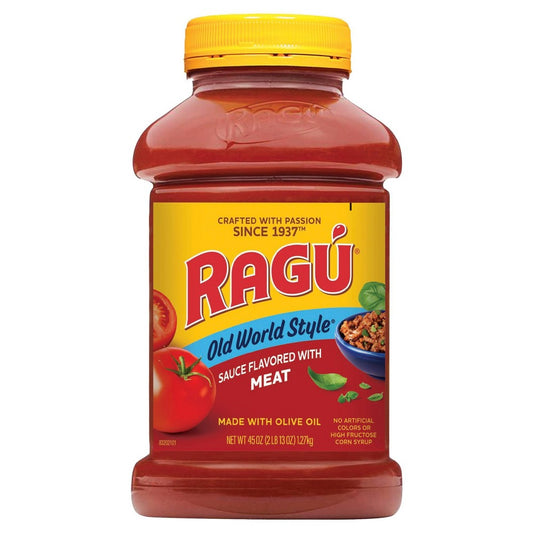 Ragu Old World Style Traditional Sauce w/Meat 1.27kg. (or 3/$27.99)
