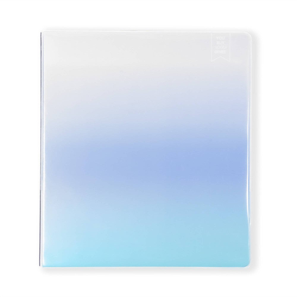 Binder 1" D-ring Powder Blue Ombre Yoobi