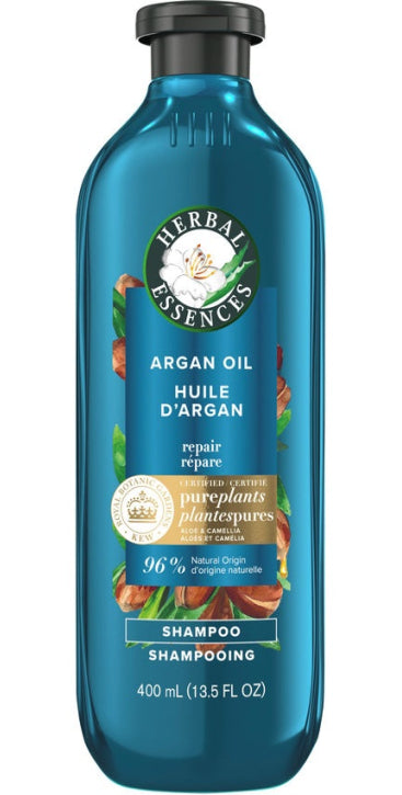 HERBAL ESSENCES SHAMPOO PURE PLANTS OIL ARGAN OIL 400ML