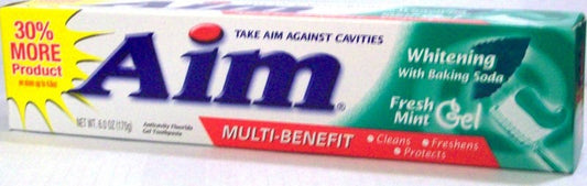Aim Whitening Toothpaste Gel Fresh Mint 170g.