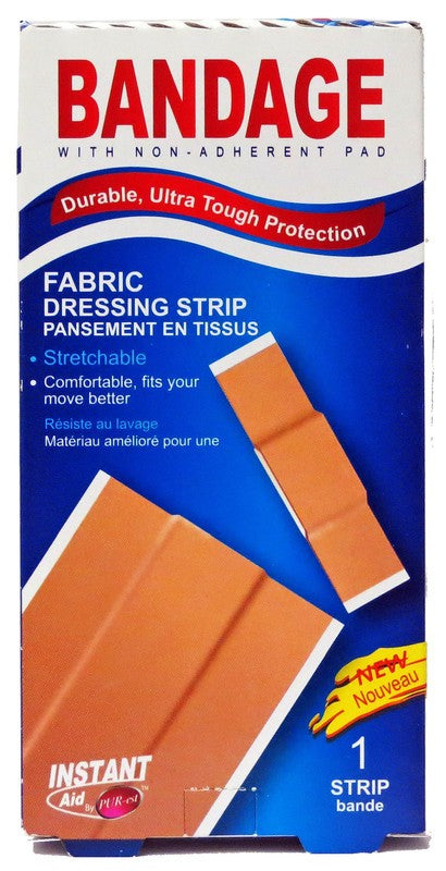Bandage - fabric dressing strip 1 pc 6x100mm - instant aid