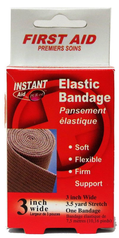 Elastic Bandage 3 inch x 3.5 yards - instant aid