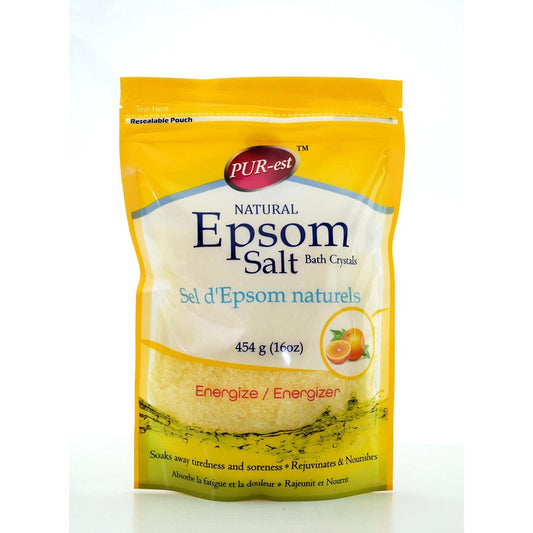 Sels de bain Epsom Énergisant 454 g Pureté maximale