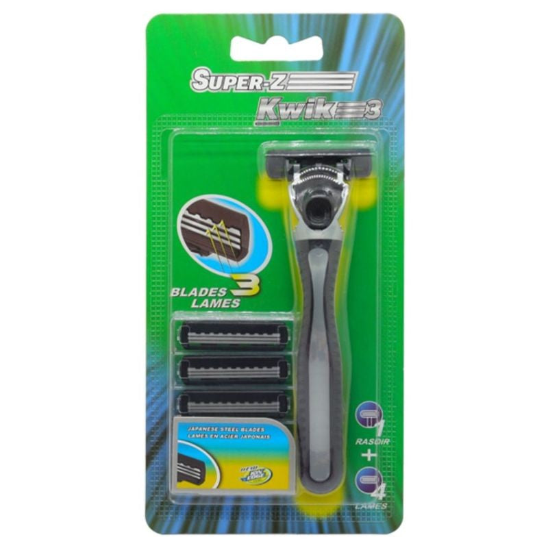 RASOIRS SUPER-Z KWIK 3 + 4 LAMES