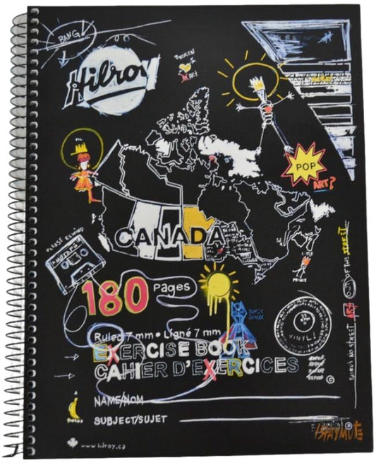 Hilroy Coil 180 Pgs 10-1/2"x8" Notebook Ruled