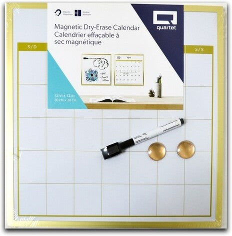 Dry Erase Calendar Board 12" x 12" Quartet