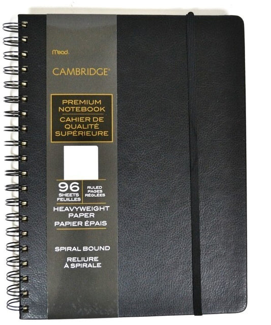 Notebook 96 Sheet Ruled Heavyweight Cambridge Mead