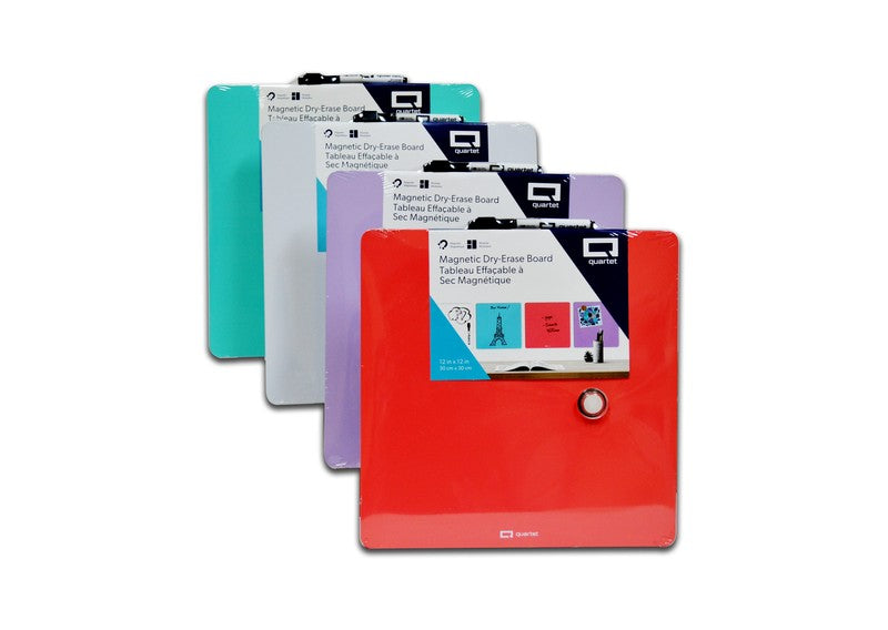 Dry-erase Board Magnetic 12"x12" Quartet
