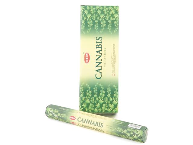 Bâtonnets d'encens Cannabis, paquet de 20. Hem