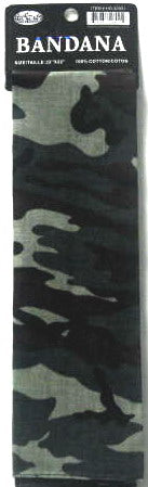 Bandana Camo-Grey 21X21 inches