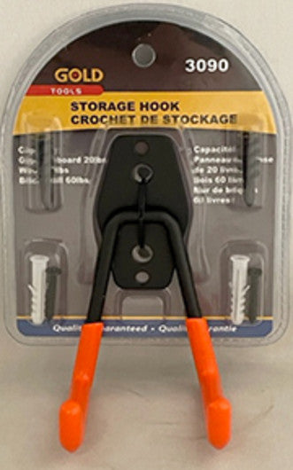 STORAGE HOOK RUBBER COATED 2 inch