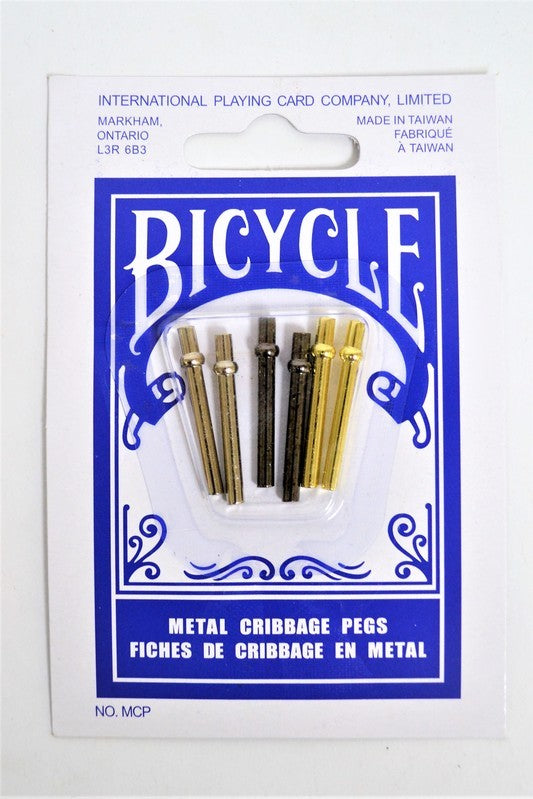 Cribbage Pegs Metal 6pk. Bicycle