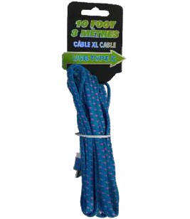 USB A - USB C 10Ft Braided Cable Ass't Colours CM