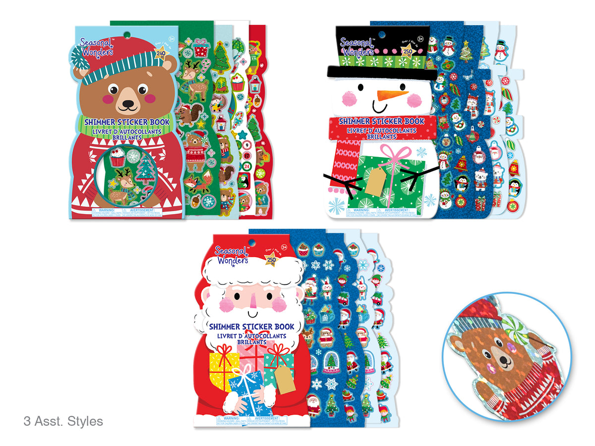 Sparkle Sticker Value Books Over 250pc! B) Holiday Fun Seasonal Wonders