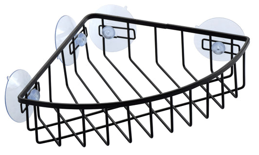 corner shelf Black with Suction