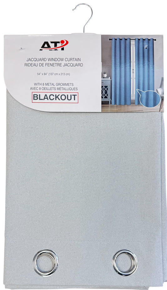 Curtain 54X84"FuLinen Blkout-Wht