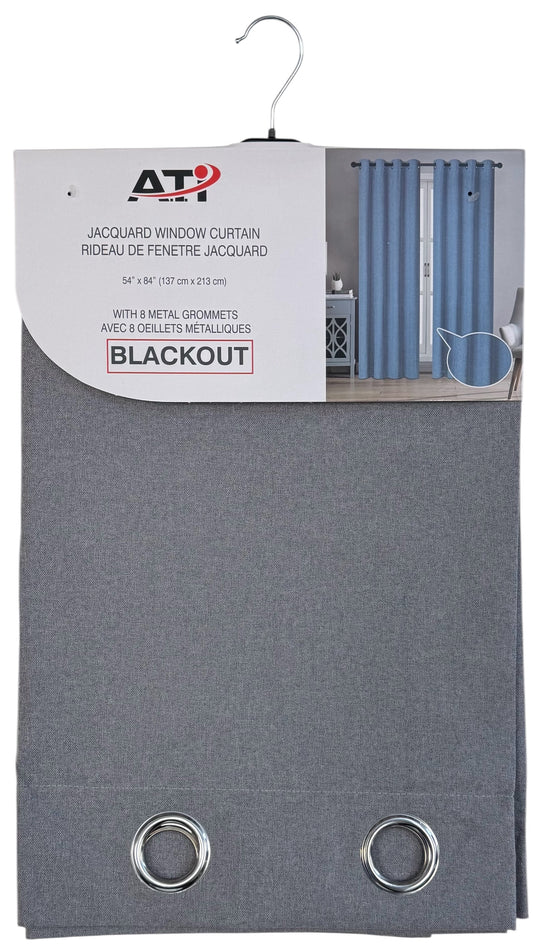 Curtain 54X84"FuLinen Blkout-Chrc
