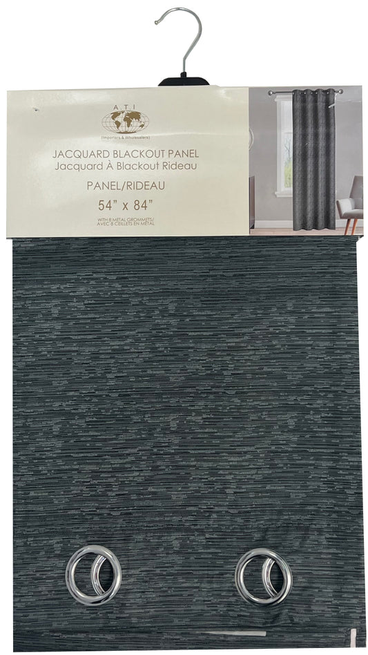 Curtain 54X84"Jcqrd Chrcl Blackout