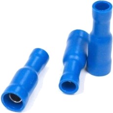 Borne ogive-F 16-14 AWG lot de 10 0,195 bleu