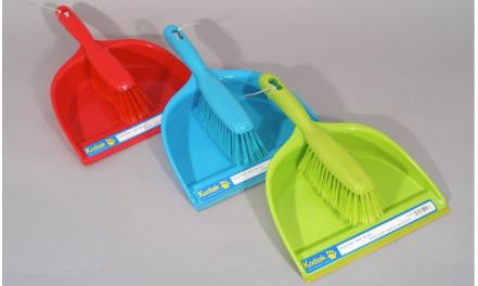 Dust Pan W/ Brush Assorted Colours Kodiak
