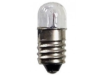 Miniature Light Bulb T10, E10 2.2V, 0.3A, 0.25 Watt Warm White