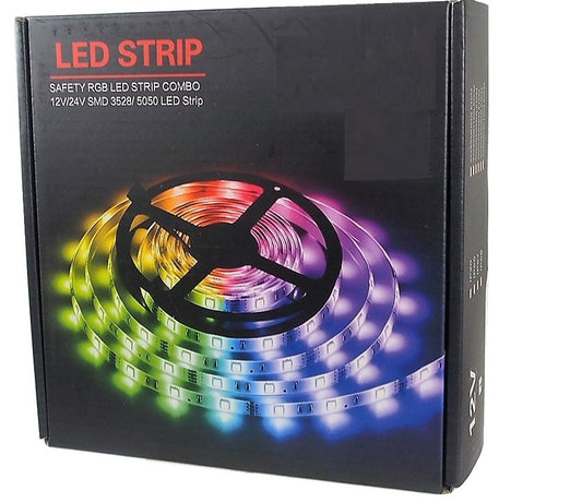 RGB Bluetooth 4.0  Decorative LED strip - 2 x 5 meters 30 LED/meter self-adhesive 12v adaptor incld.