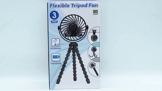 Tripod Fan Rechargeable CM Homeware