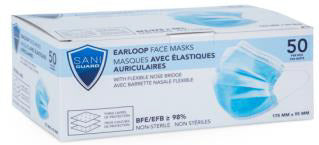 EARLOOP FACE MASK 50/PK SANI-GUARD